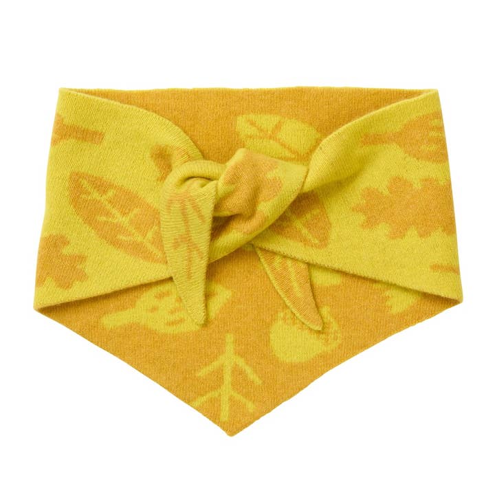 Yellow Sprig Neckerchief for wholesale by Donna Wilson