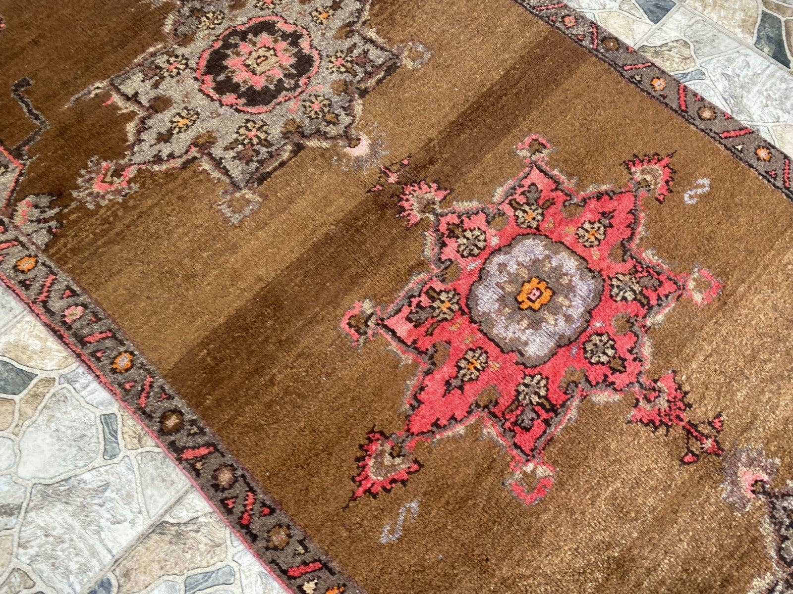 Oushak Rugs – wholesale Runner rug – Vintage Kurdish Runner Rug | 4x10 ft | Hand-Knotted Wool Rug8