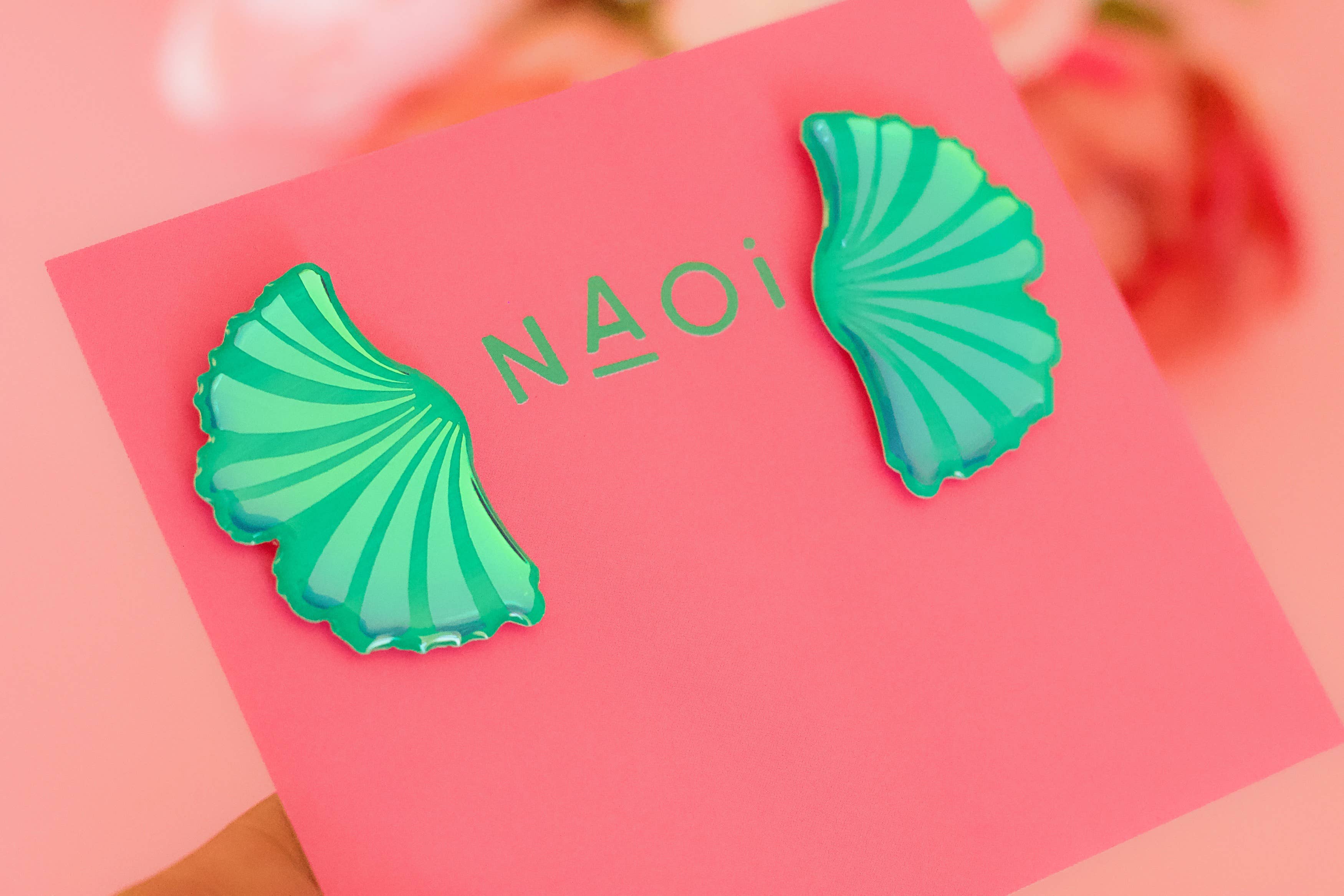 Naoi - Vendita all'ingrosso Orecchini pendenti - Orecchini Ginkgo - Fatti a mano su ordinazione2