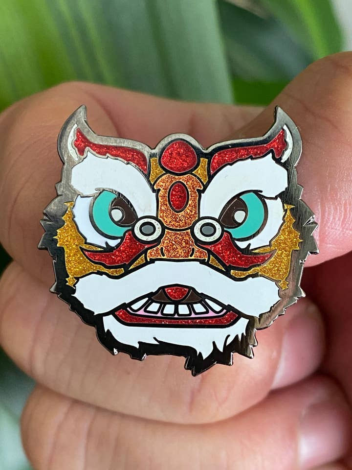 Chinese leeuw hard emaille pin voor wholesale door Hype Pins