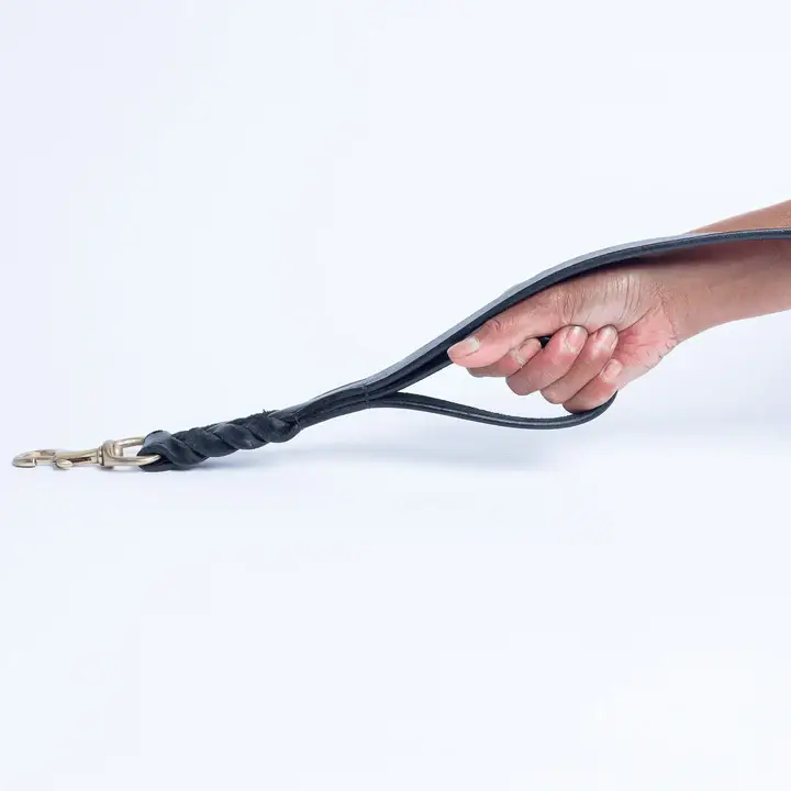 Angel Pet Supplies Inc. - Wholesale Pet Leash - Dog - Leather Braided Leash DBL Handle by ANGEL™6