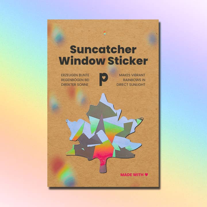 Solfanger Vinduesklistermærke Ahorn, prismatisk Regnbueklistermærke for engroshandel hos Plottkowski