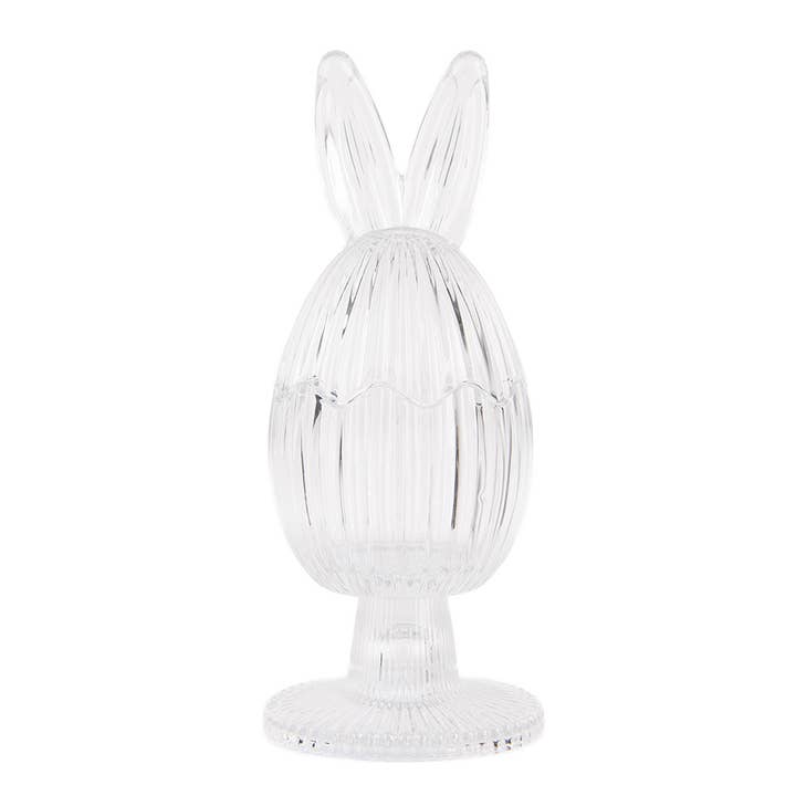 6GL4927 Glass Jar Egg Ø 9x22 cm Transparent Glass for wholesale by Clayre & Eef