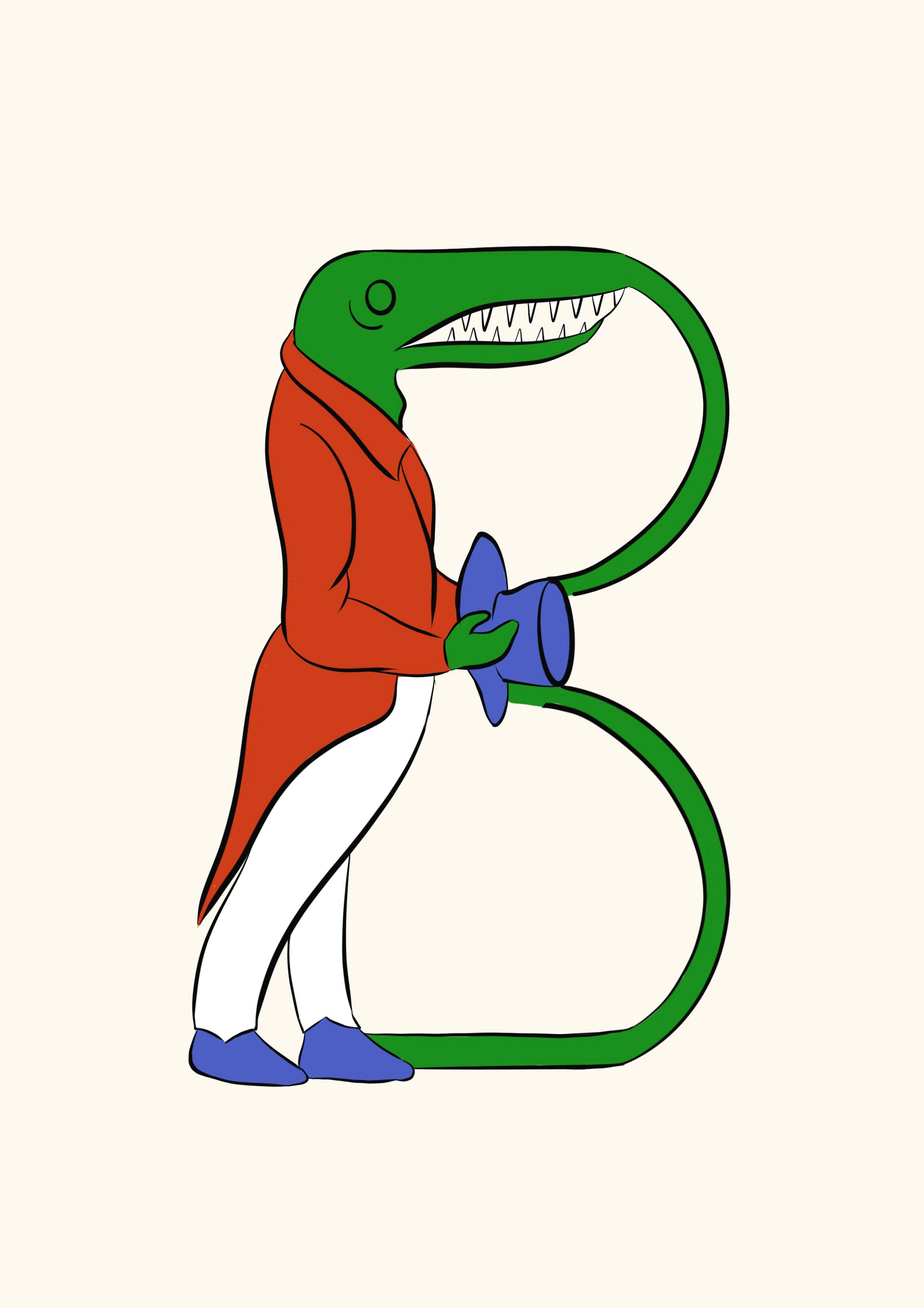 Colette de B. - Wholesale Art Print - Alphabet Book - Letter B1