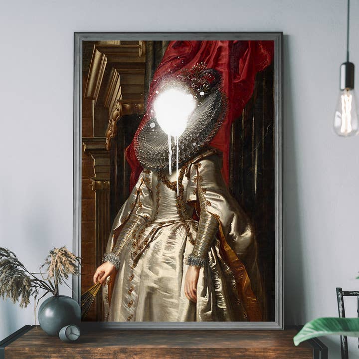 Ink & Drop - Wholesale Art Print - Spray Paint Face Altered Art Portrait Print 20