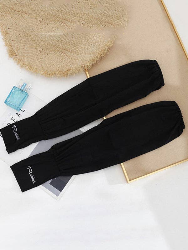 Sheer Trend – wholesale Armvärmare – Dam – Enfärgad Ice Silk Loose Solskyddshylsa0