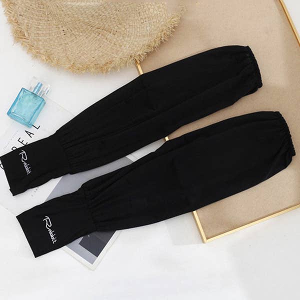 Sheer Trend - Wholesale Arm Warmers - Women's - Solid Color Ice Silk Loose Sun Protection Sleevelet