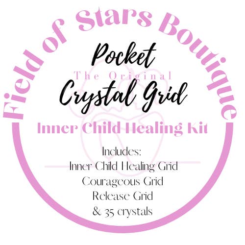 The Original Pocket Crystal Grid Kit - Inner Child Healing for wholesale by The Original Pocket Crystal Grid Kits