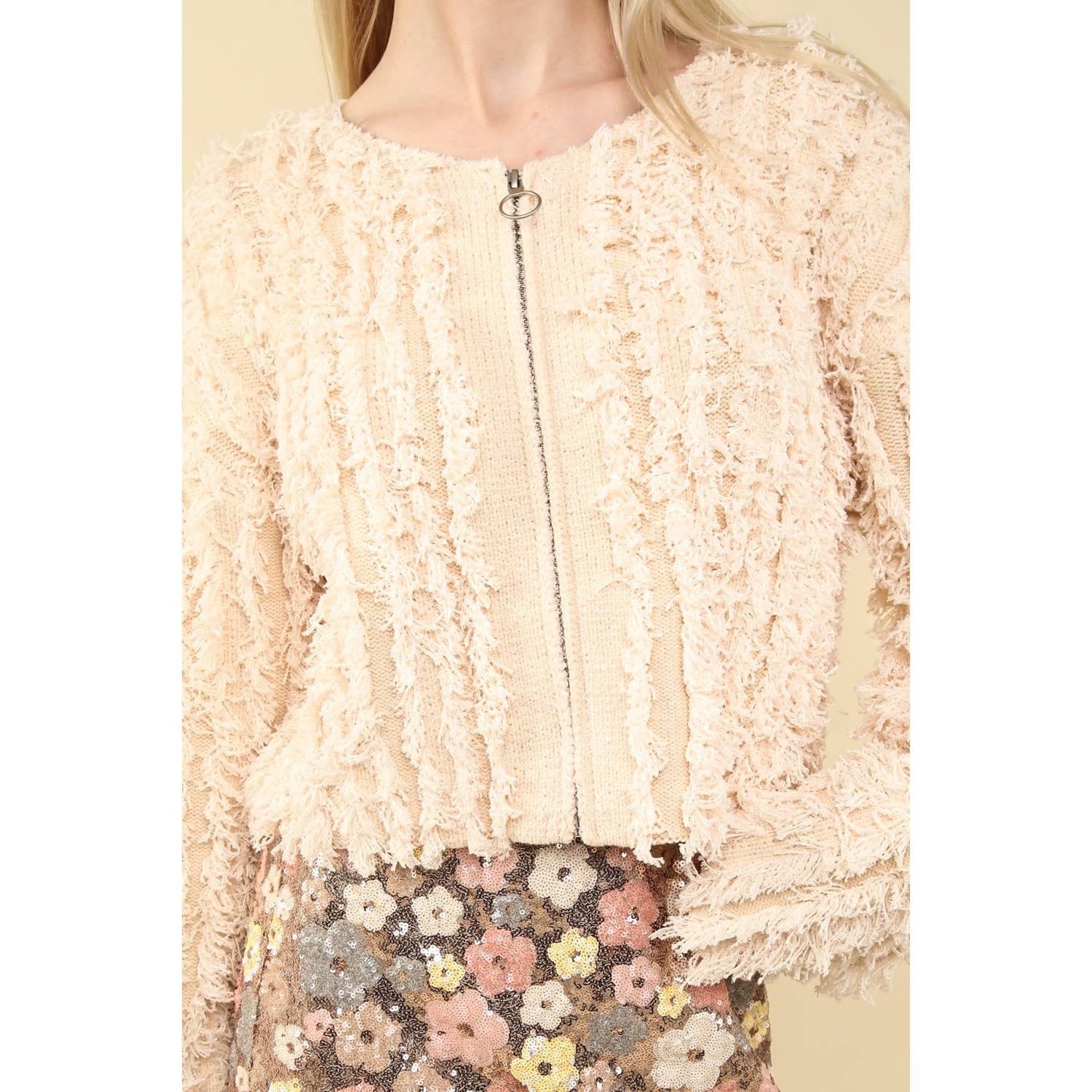 Apolline - Vente Cardigan – femme - Veste de vacances en tricot de laine Shaggy Soft Shaggy15