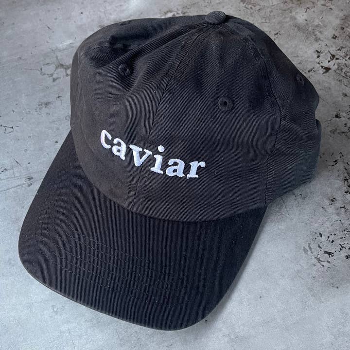 Caviar Baseball Cap Unisex Dad Hat gifts restaurant for wholesale by The Silver Spider