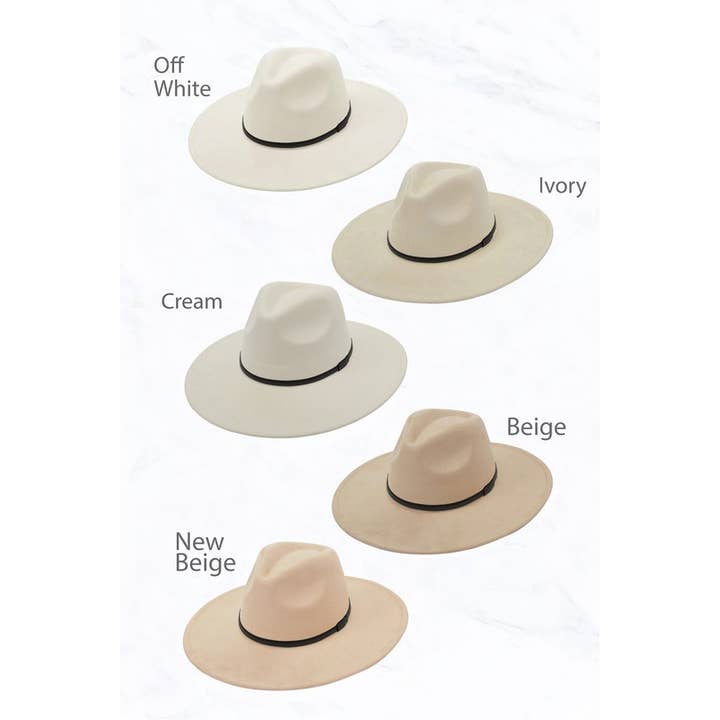 Suzie Q USA - Wholesale Fedora - Women's - Suede Large Eaves Peach Top Fedora, Leather Belt8