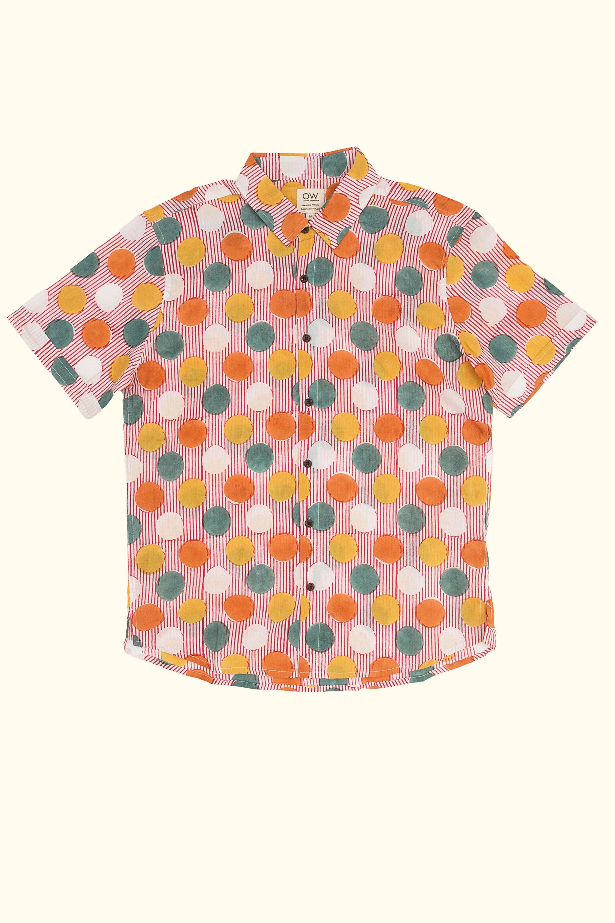 Multi glee hand-printed shirt for wholesale on Faire0