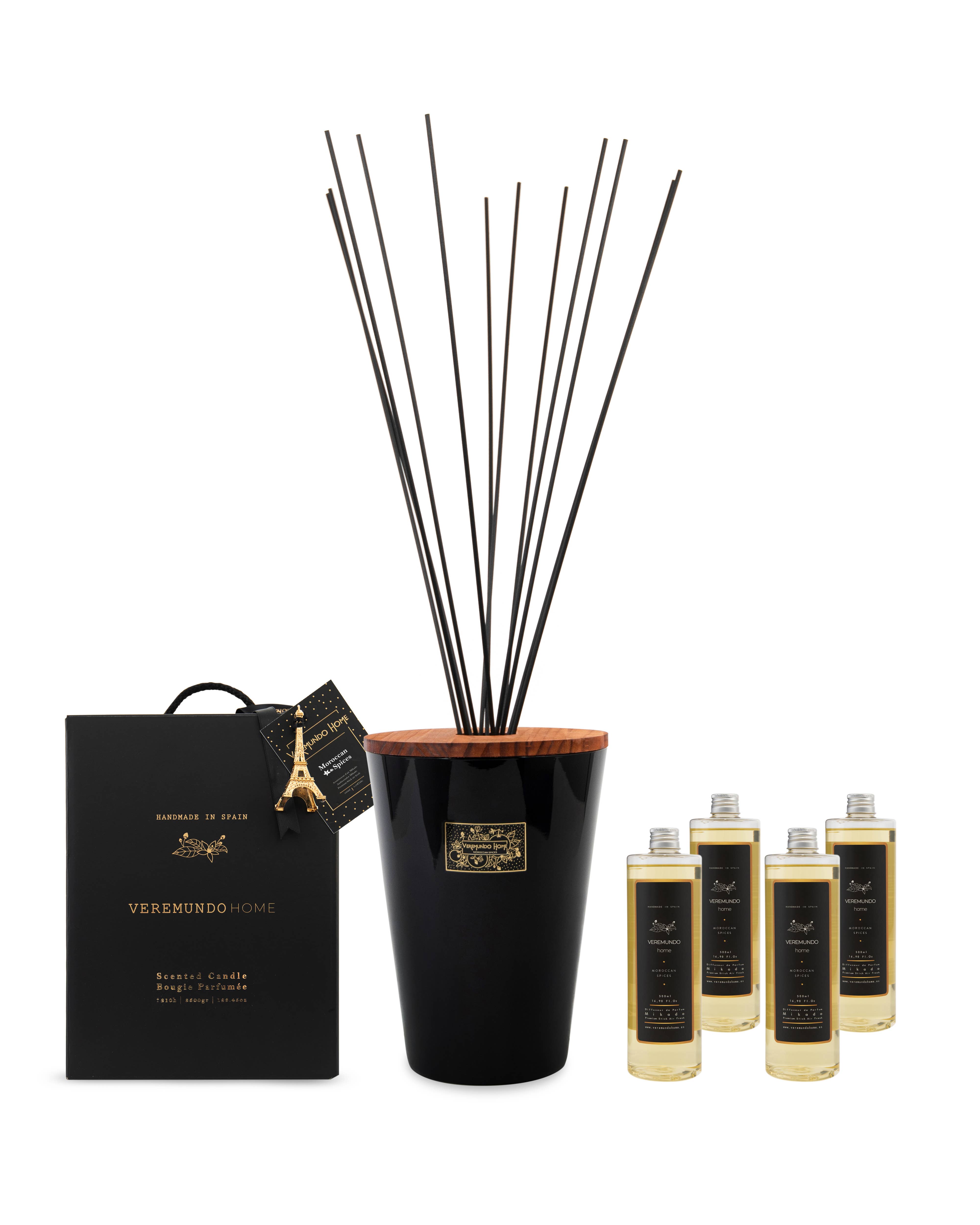 Veremundo Home - Wholesale Reed Diffuser - Paris Aromatic Diffuser XL - 2L - Black Design2