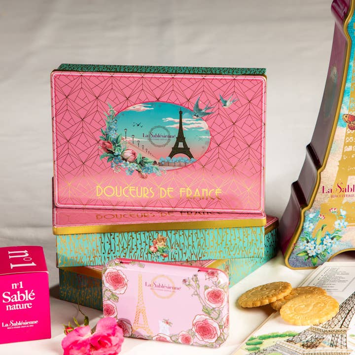 LA SABLESIENNE - Wholesale Cookie - Raspberry Shortbread Cookies Mini Cube n°4