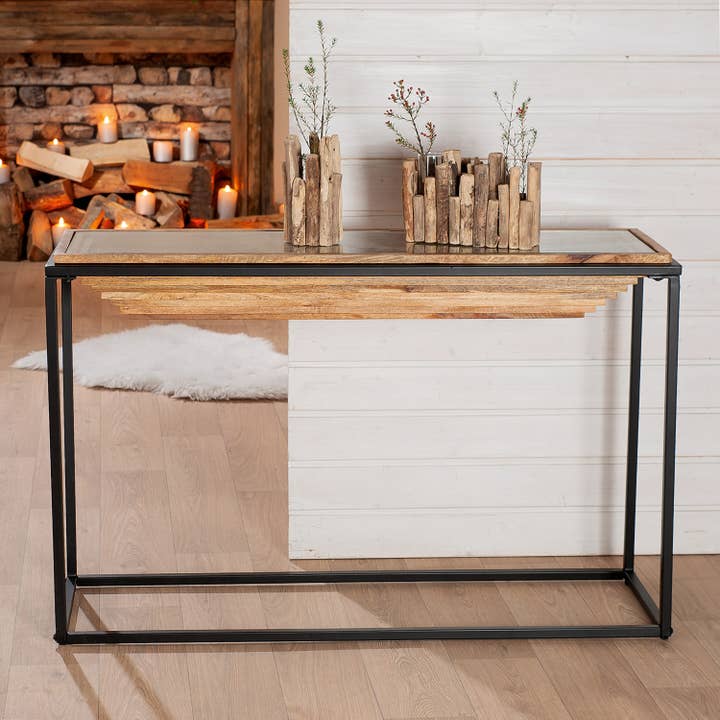 brown black Moorea rectangular sideboard, h.77 cm for wholesale on Faire1
