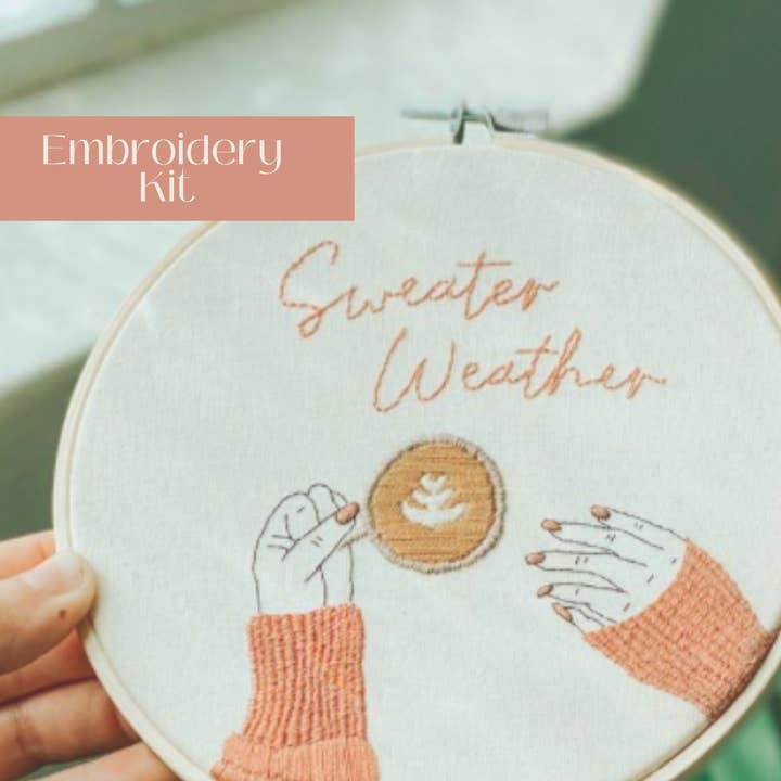 Kit de broderie intermédiaire | Sweater Weather pour la vente par Sunday Mornings Shop LLC