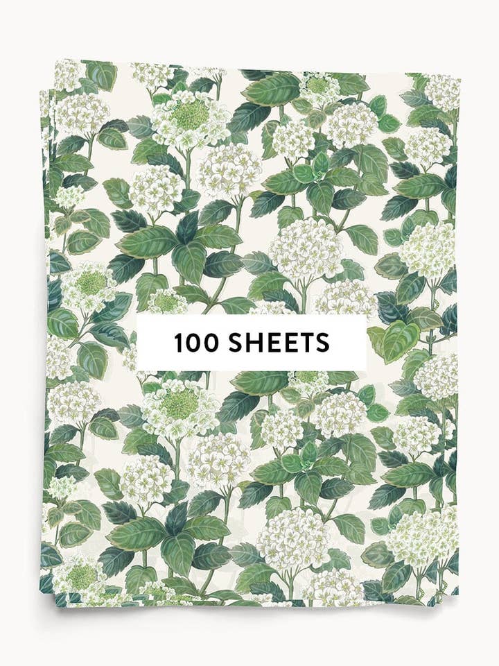 100pk Tissue Paper - Hydrangea for wholesale by Bespoke Letterpress
