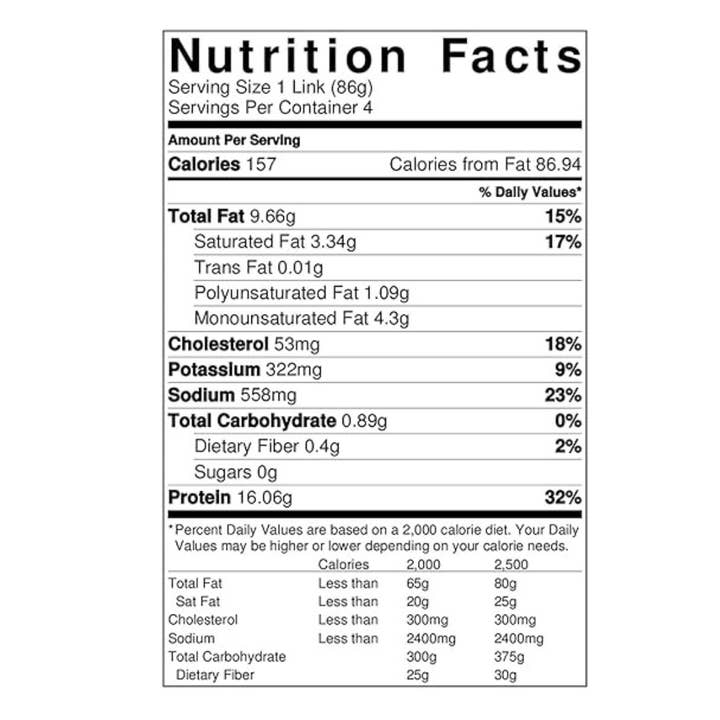 MeatCrafters Inc. - Wholesale Sausage - Classic Sweet Italian Pork Sausage Links: Fennel, Tuscan3