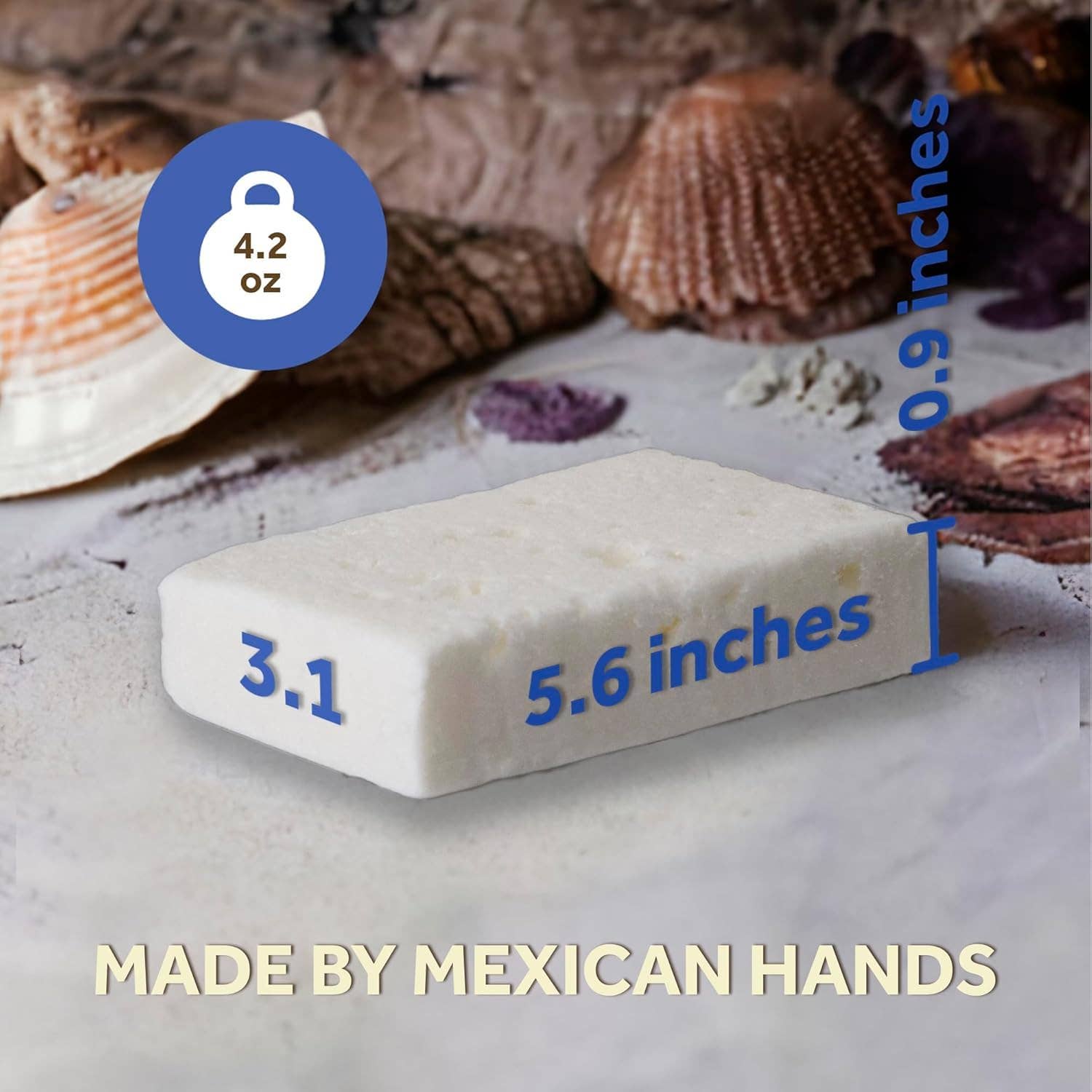 Innovarix - Wholesale Bar Soap - T.Taio Esponjabon 2-in-1 Mother of Pearl Sponge Soap1