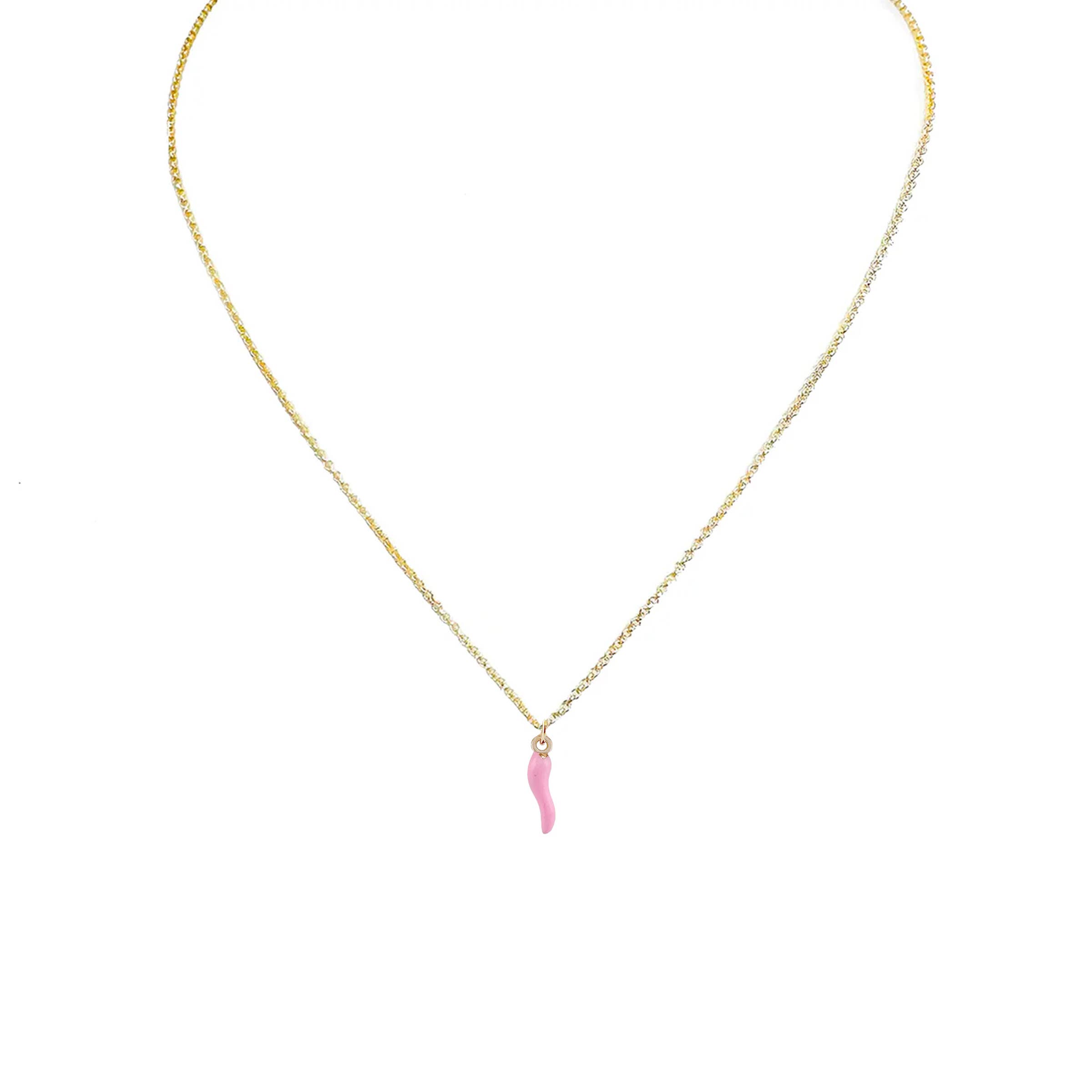 Love, Lisa - Wholesale Pendant/Charm Necklace - Lucia Italian Horn Cornicello Necklace7