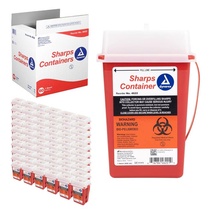 Dynarex Sharps Containers for wholesale by Go Bulk Medical