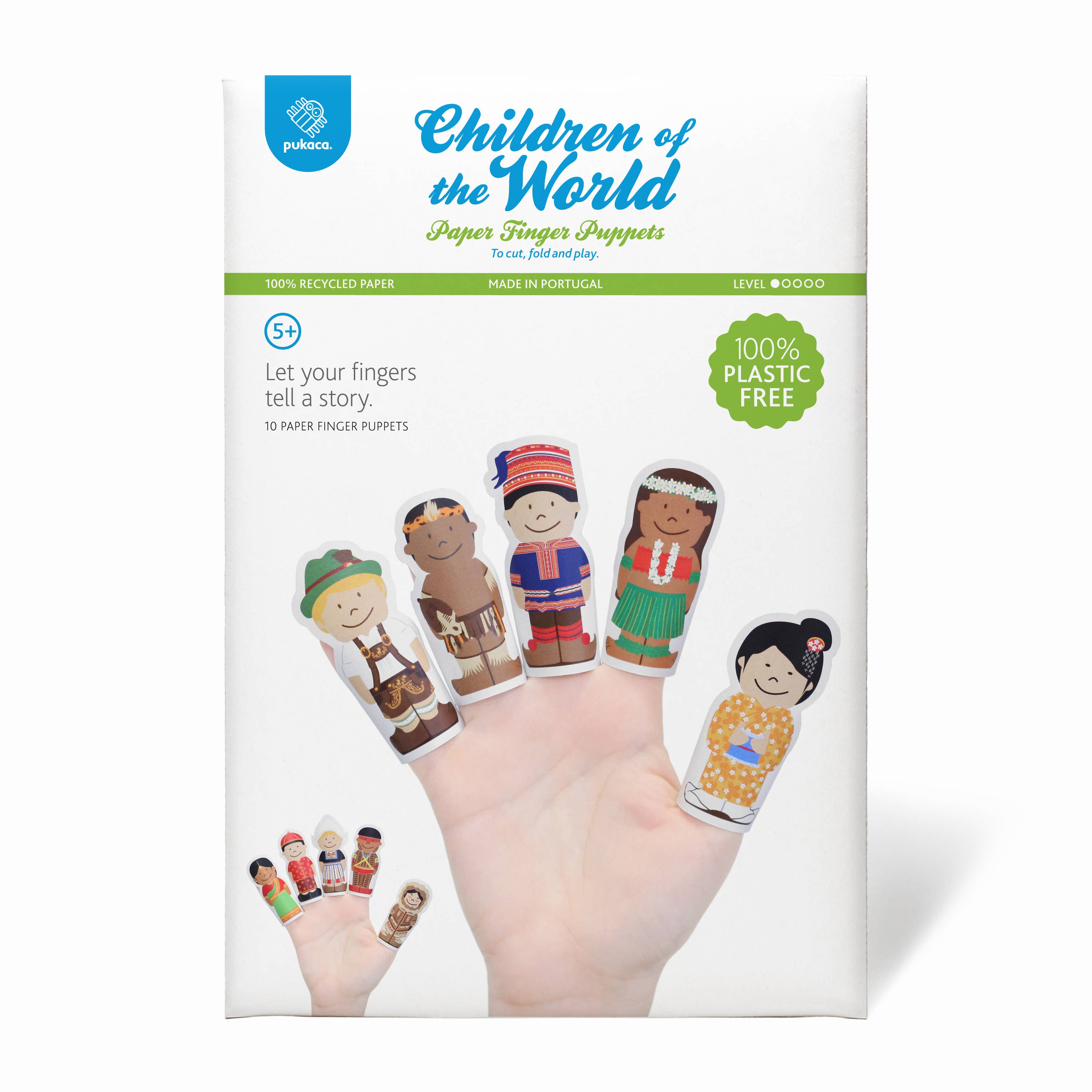 pukaca - Vendita all'ingrosso Marionetta da dito - Bambini e neonati - Burattini di Carta per Dita Bambini del Mondo2