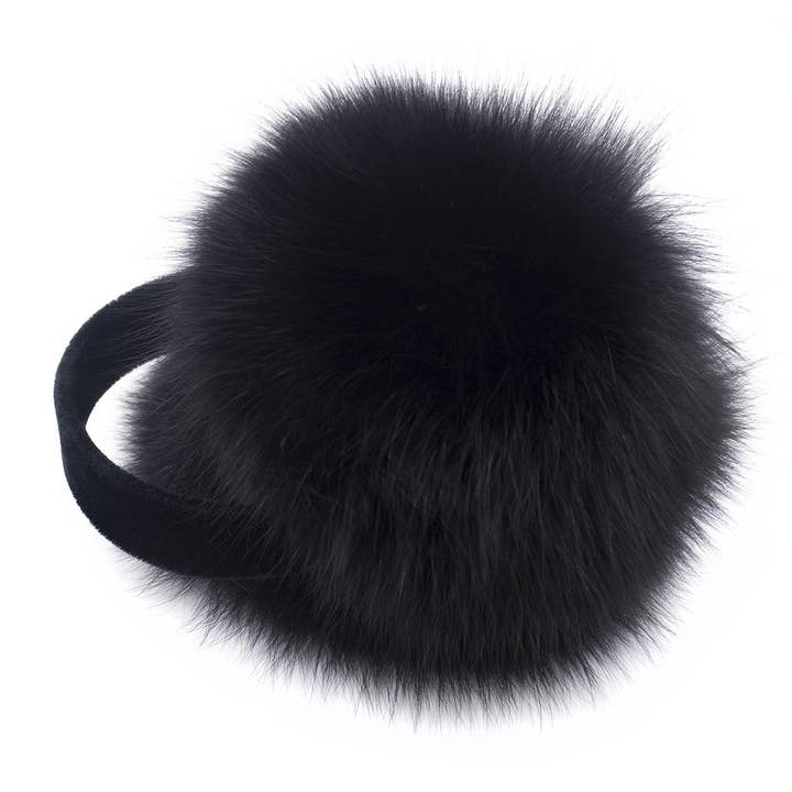 Surell - Wholesale Earwarmers/Ear Muffs - Women's - Fox Fur Earmuff with Velvet Band