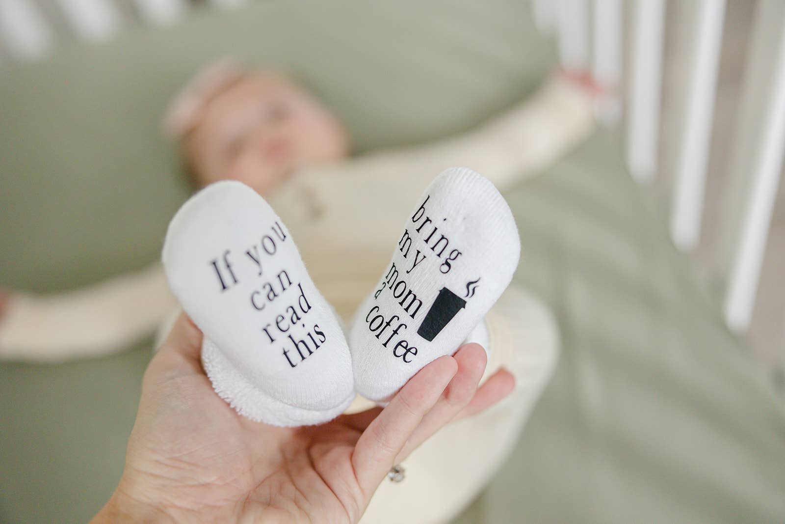 Dorothy’s Reason - Wholesale Socks - Baby - If you can read this Bring My Mom a Coffee® Baby Socks Gifts6