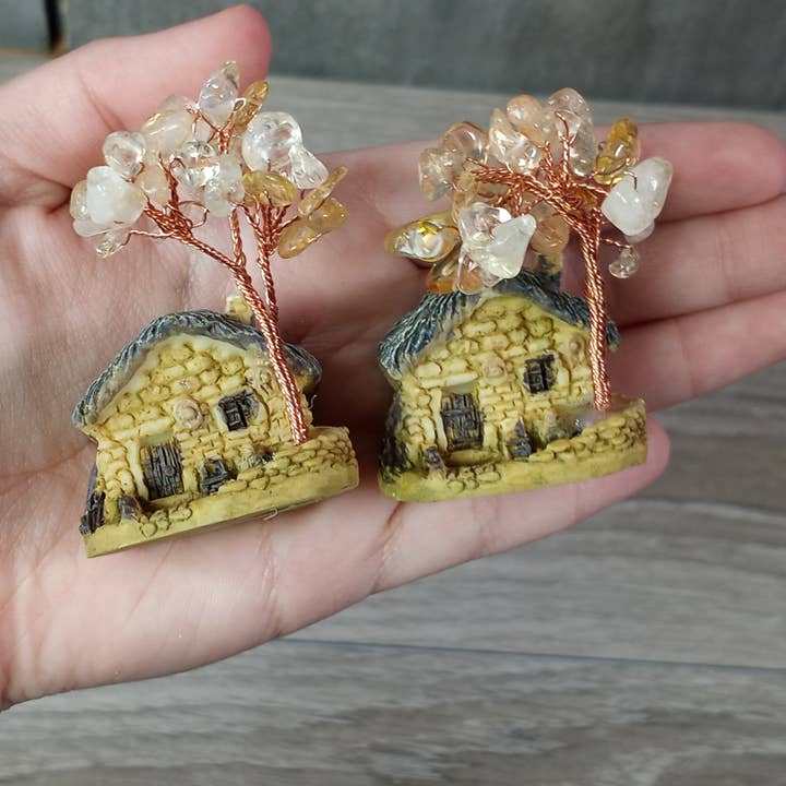 Keystone Crystals - Wholesale Spiritual Stone/Crystal - Fairy House - Gemstone Tree for Home & Energy