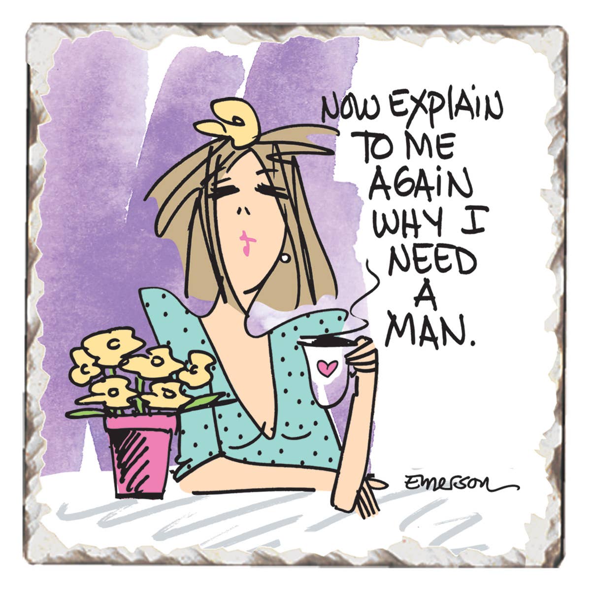 CounterArt/Highland Home/Thirstystone – wholesale Underlägg – Ladies of Indulgence Pre-Pack Single Coaster Display5