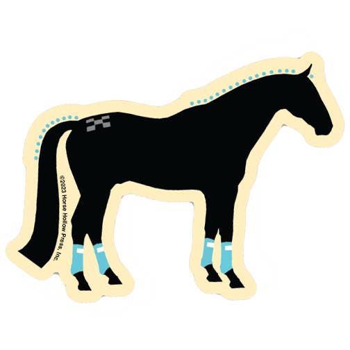 Horse Hollow Press - Wholesale Sticker - 3" Tumbler Horse Sticker / Show Horse Wraps / WATERPROOF10