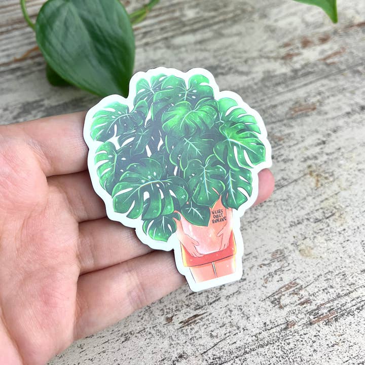 plantyintroverts - Wholesale Magnet - Magnet - Monstera deliciosa girl with pot2