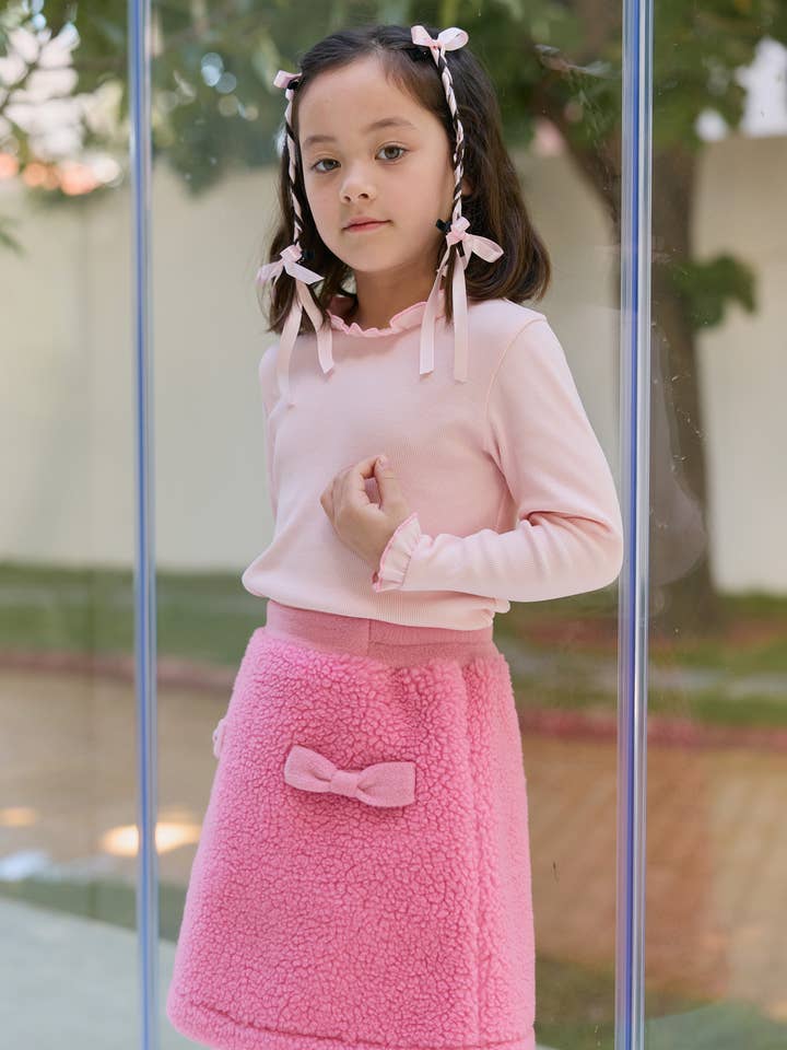 Easy Rib Tee i Lyserød for engroshandel hos IMOIMO KIDS