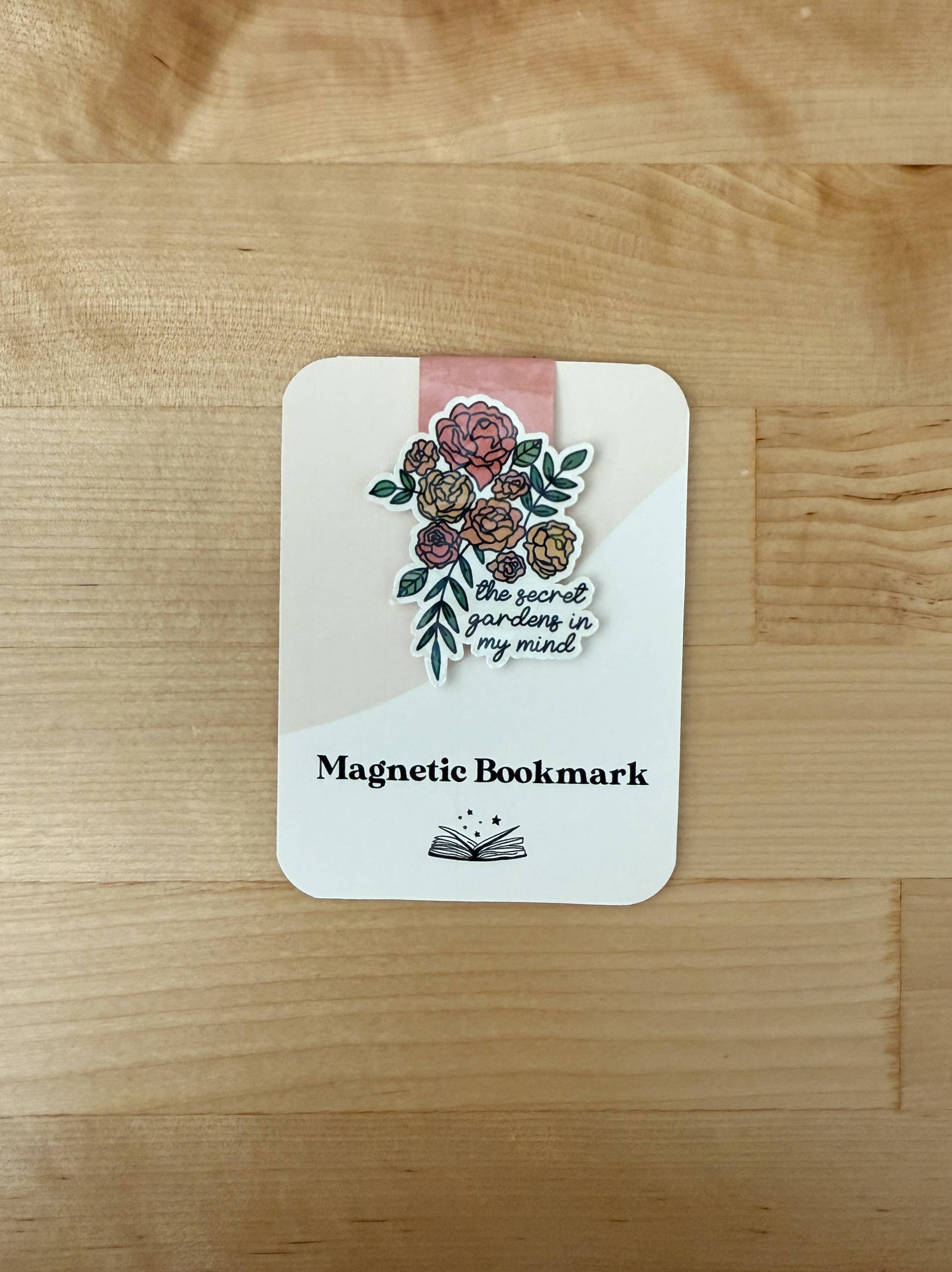 Clay Collection Co. – wholesale Bookmark – Secret Gardens Floral Magnetic Bookmark1