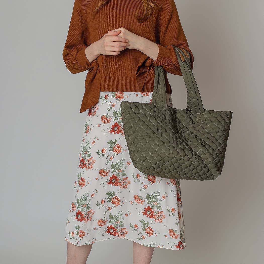 Fashion City - Vente Tote bag – femme - Sac fourre-tout matelassé rembourré1