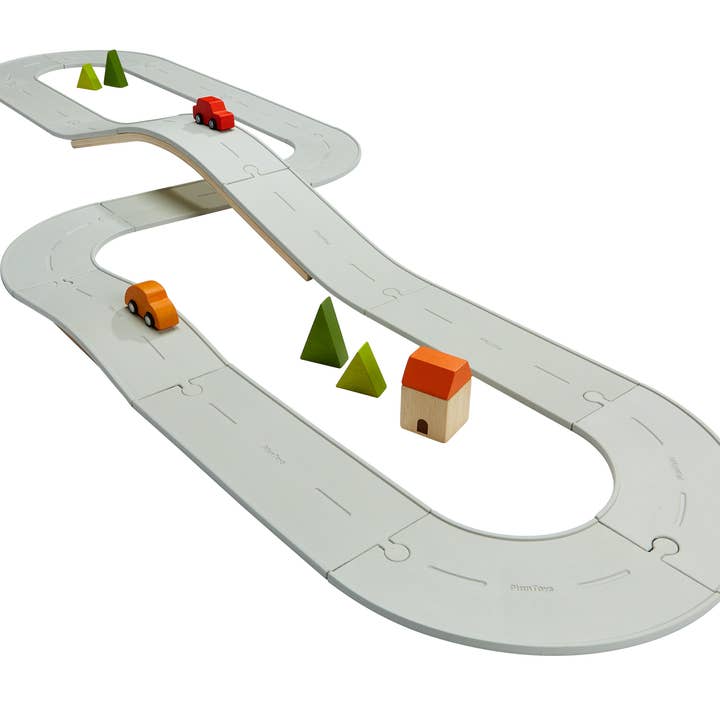Rubber Road & Rail Set - Large for wholesale by PlanToys