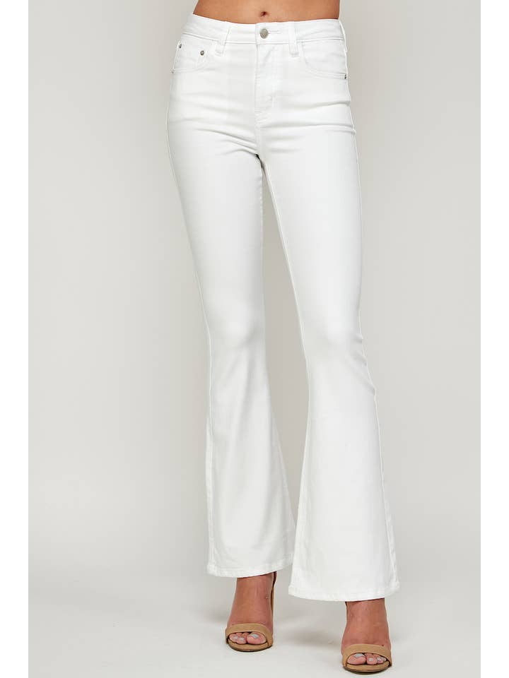 Branco I1320HF - Branco - Jeans Flare de Cintura Alta para venda a revendedores na Faire1