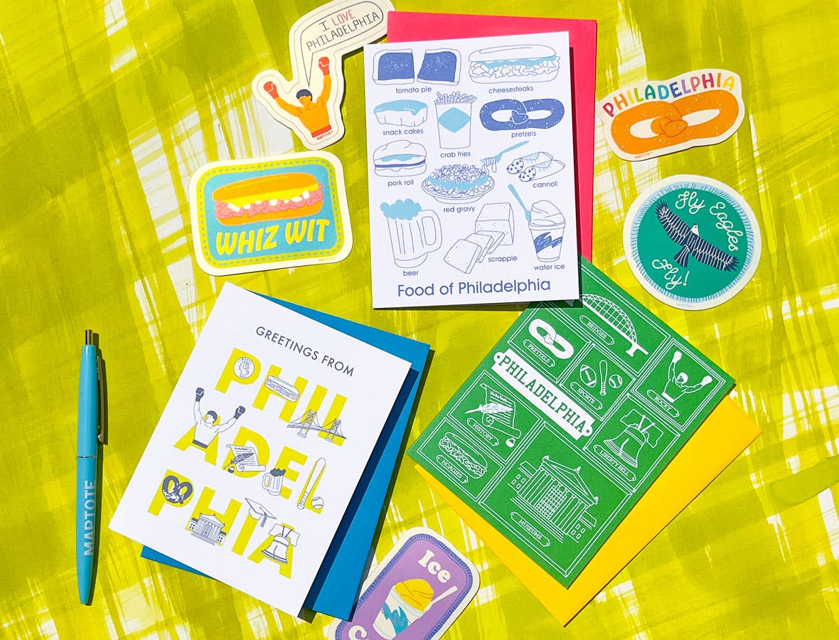 Maptote - Wholesale Sticker - Philadelphia Rainbow Pretzel Sticker1