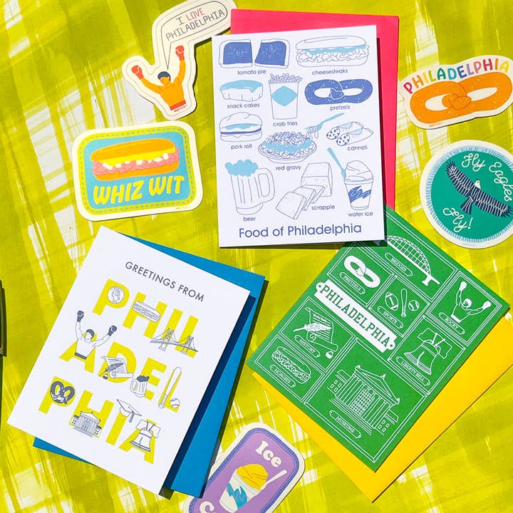 Maptote - Wholesale Sticker - Philadelphia Rainbow Pretzel Sticker1