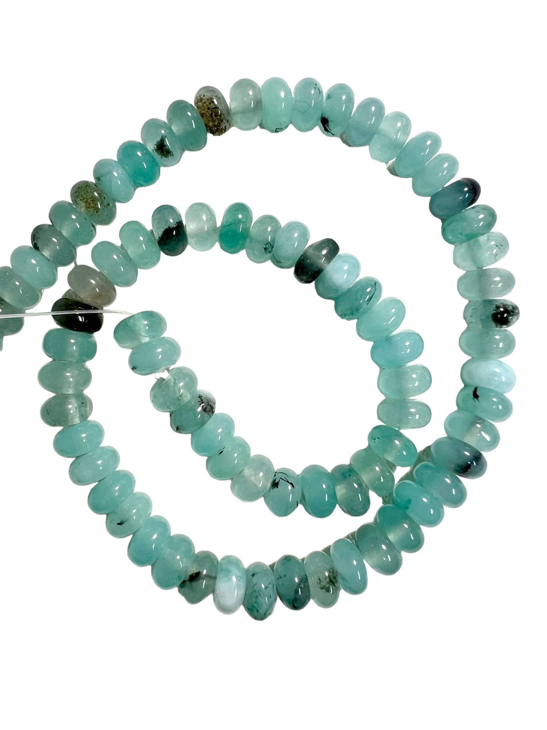 Sonya Renee Jewelry - Wholesale Beaded/Pearl Necklace - Lilly Gemstone Bead Necklace multi-color 8mm opals jade 33