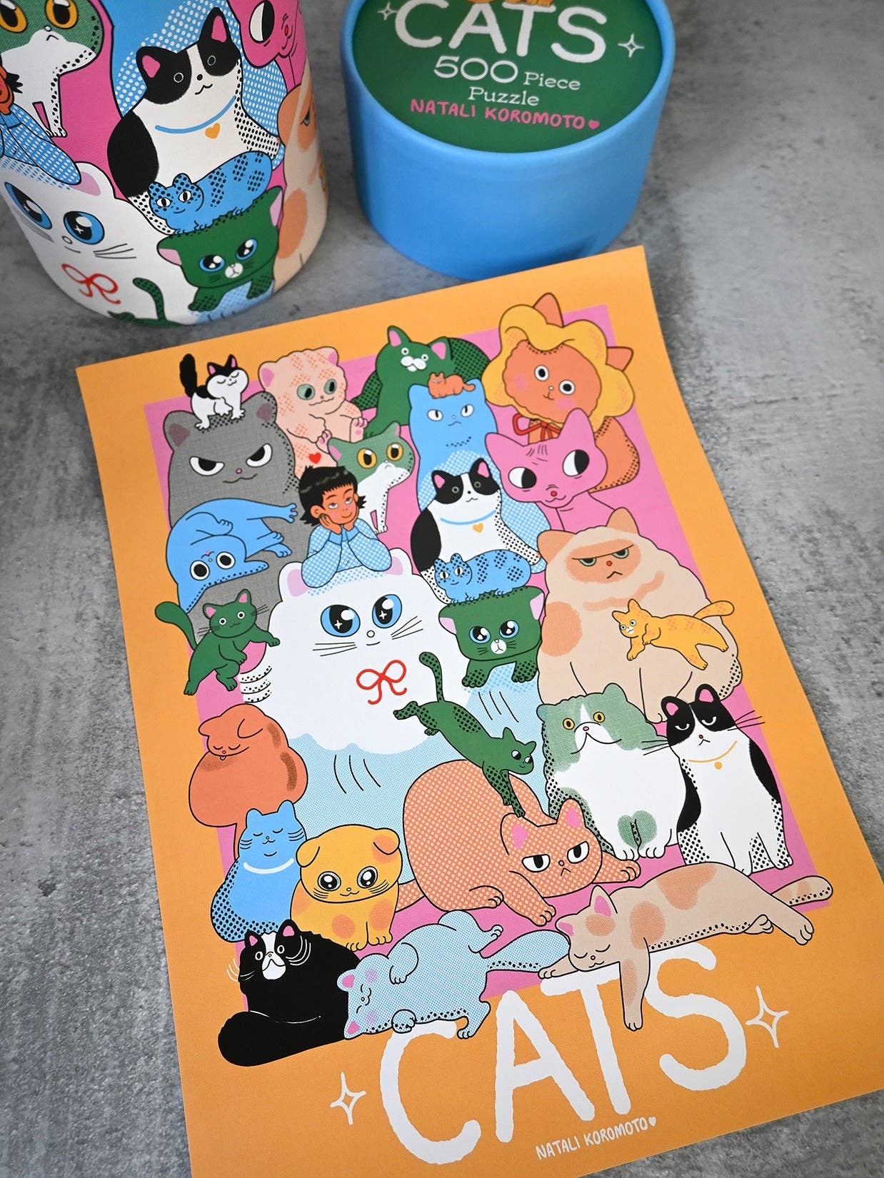 Natali Koromoto - Wholesale Puzzle - Adult - COMING SOON "CATS" 500 Piece Puzzle8