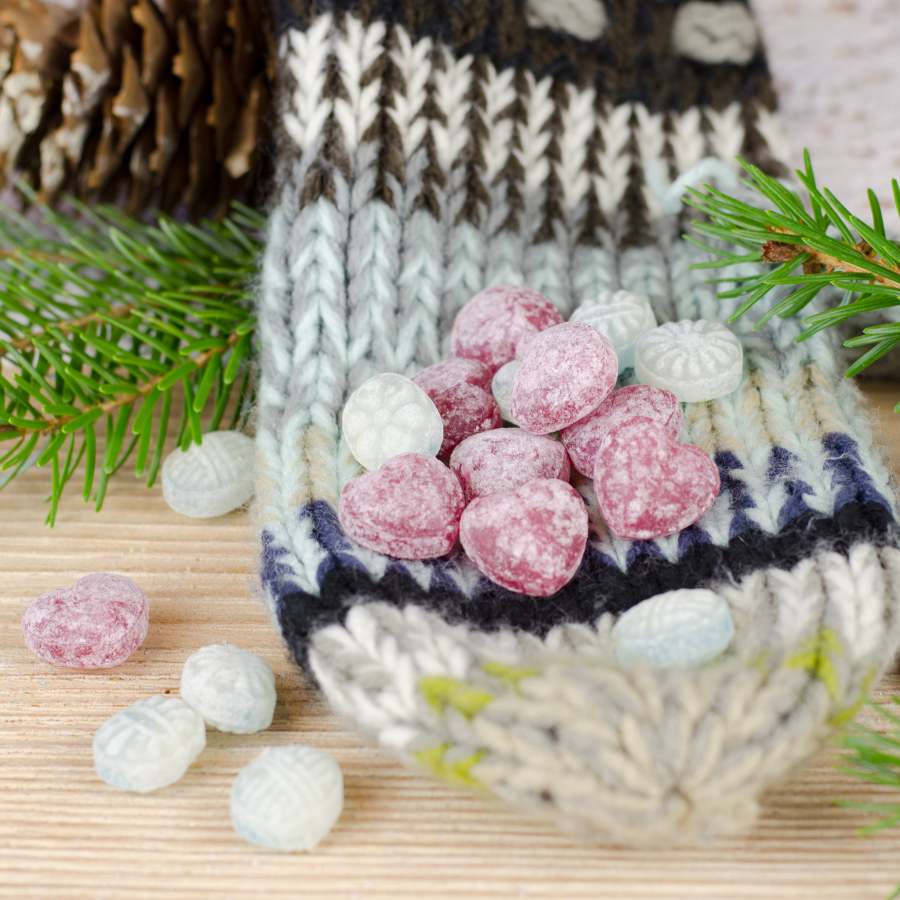 Der Zuckerbäcker - Wholesale Gummy - Snack bag ice flowers & mulled wine candy mix winter1