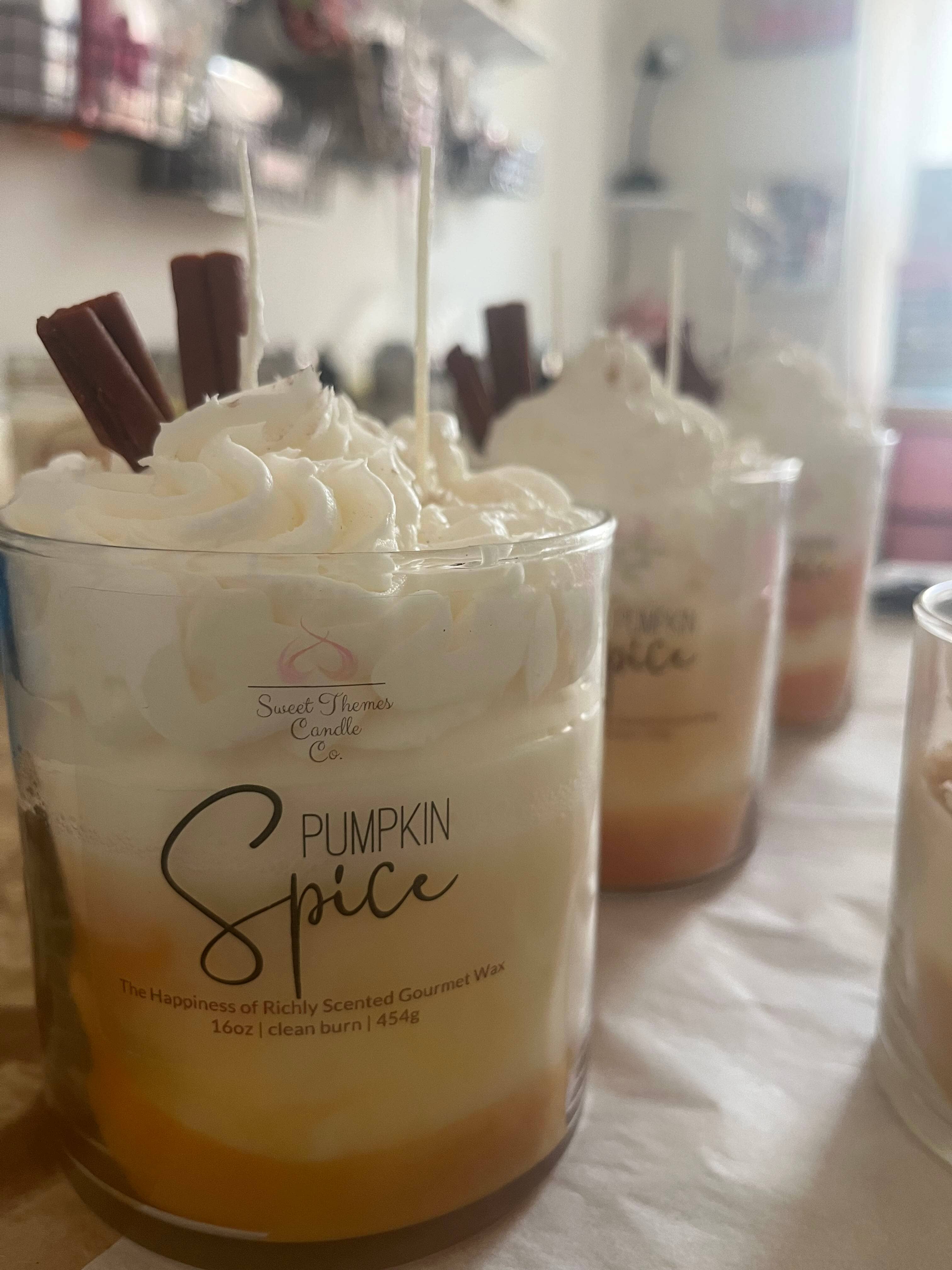 Sweet Themes Candle Co. - Wholesale Jar/Filled Candle - Pumpkin Spice Latte - Smells Like Fall's Favorite Drink5