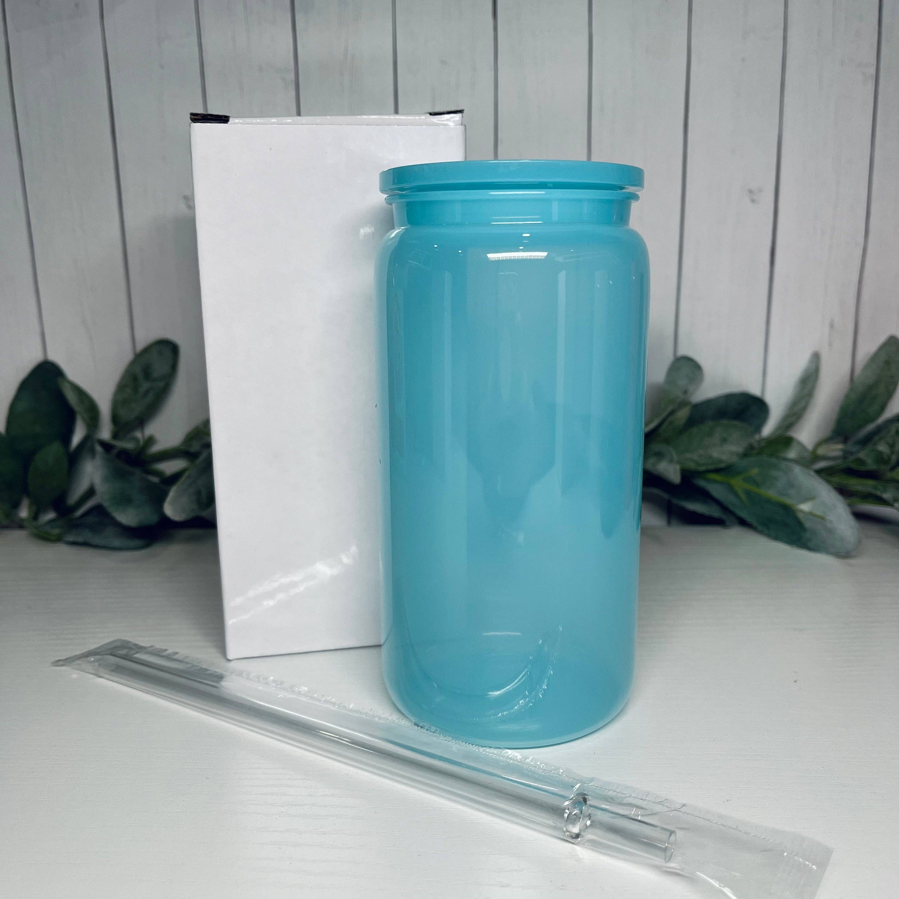 Mint Print Shop & Co - Wholesale Drinkglas/beker - 16oz Pastelkleurig Plastic Blik | Blanco5