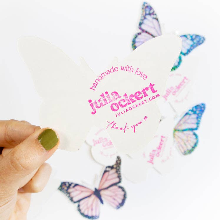 Julia Ockert - Wholesale Sticker - XL Glitter Butterfly Stickers (3 Colour Options)10