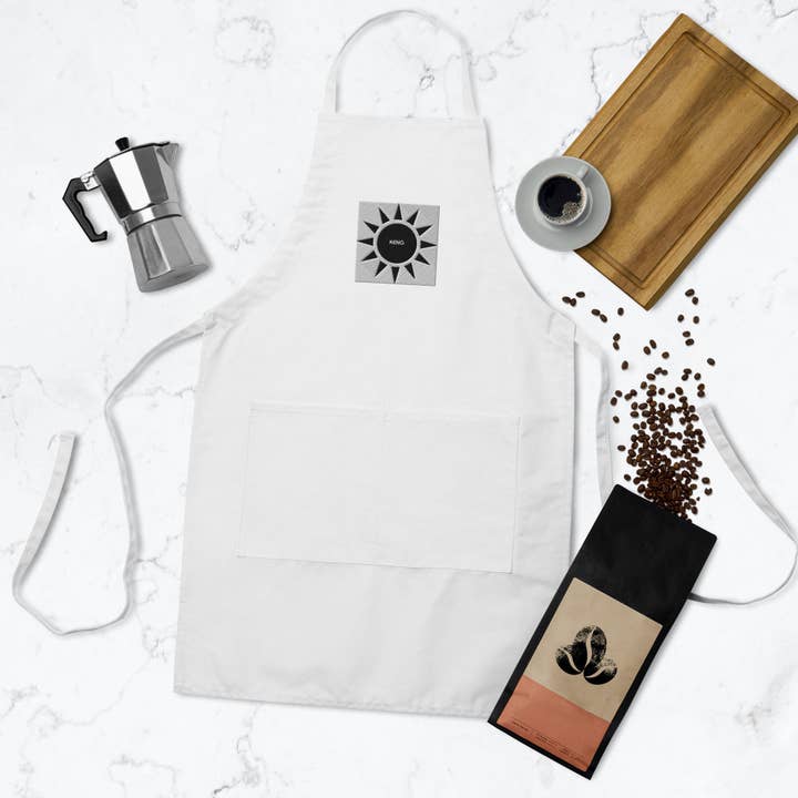 KeNg Anthony Apparel Embroidered Apron for wholesale by KeNg Anthony Apparel