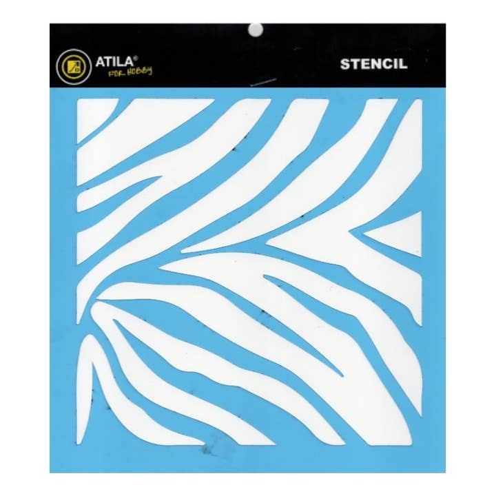 Zebra Pattern Stencil 20x20cm for wholesale by Atiladecor, Artesanato Lda