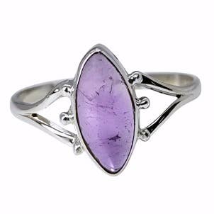 Ametist sten Sterling Silver Ring för wholesale av Amberman