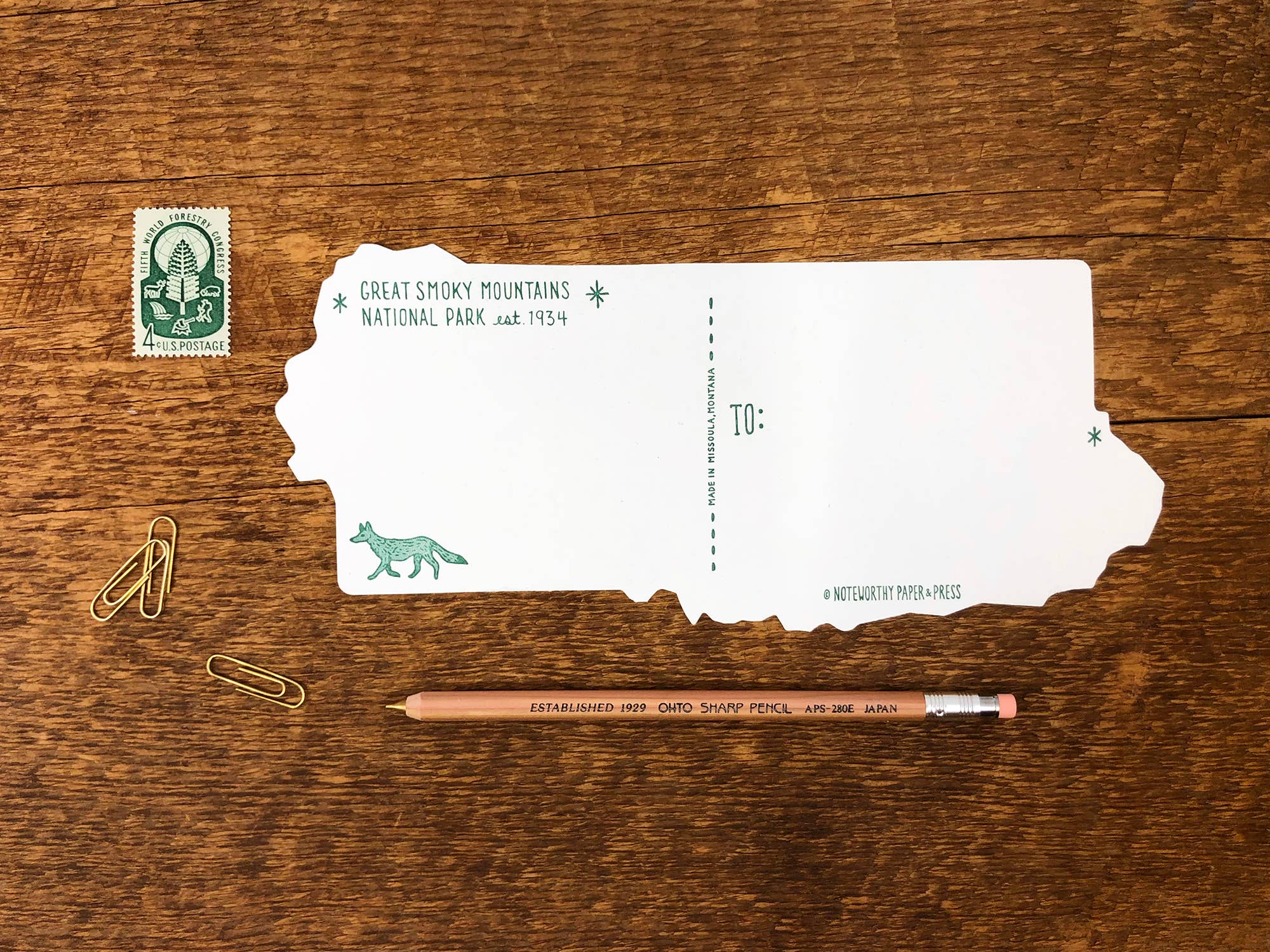 Noteworthy Paper & Press - Wholesale Postcard - Great Smoky Mountain National Park Postcard2