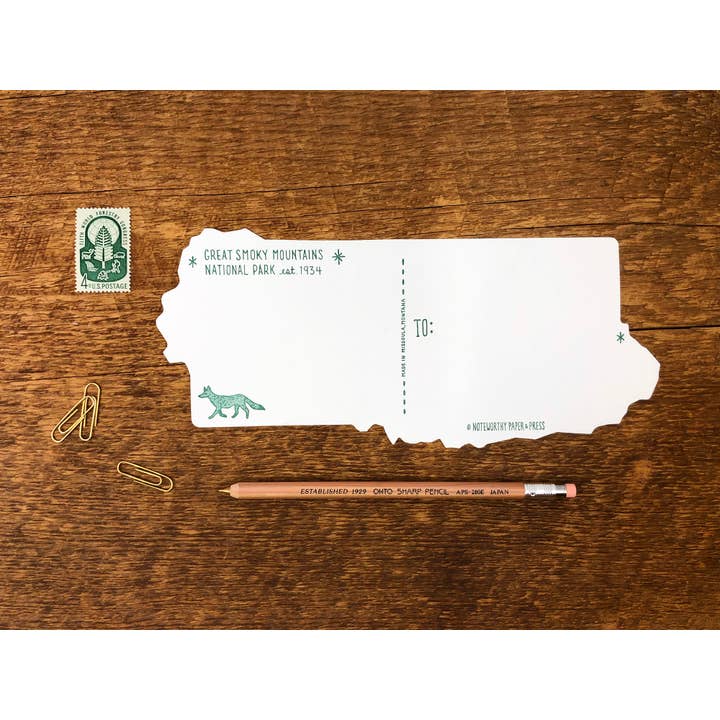 Noteworthy Paper & Press - Wholesale Postcard - Great Smoky Mountain National Park Postcard2